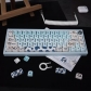 Cow 104+37 MOA Profile Keycap Set Cherry MX PBT Dye-subbed for Mechanical Gaming Keyboard